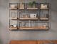 designline »Edge« Massivholz Wandregal Metall/Akazie I