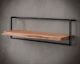 designline »Edge« Massivholz Wandregal Metall/Akazie I