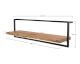 designline »Edge« Massivholz Wandregal Metall/Akazie I