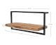 designline »Edge« Massivholz Wandregal Metall/Akazie VII