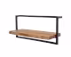 designline »Edge« Massivholz Wandregal Metall/Akazie VII