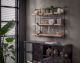 designline »Edge« Massivholz Wandregal Metall/Akazie VII