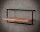 designline »Edge« Massivholz Wandregal Metall/Akazie VII