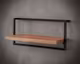 designline »Edge« Massivholz Wandregal Metall/Akazie VII