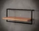 designline »Edge« Massivholz Wandregal Metall/Akazie VII