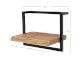 designline »Edge« Massivholz Wandregal Metall/Akazie VI