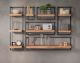 designline »Edge« Massivholz Wandregal Metall/Akazie VI