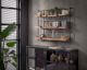 designline »Edge« Massivholz Wandregal Metall/Akazie VI