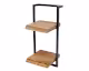 designline »Edge« Massivholz Wandregal Metall/Akazie V