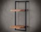 designline »Edge« Massivholz Wandregal Metall/Akazie V