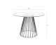 designline »Floris« Esstisch rund mit Glasplatte