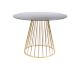 designline »Floris« Esstisch rund mit Glasplatte