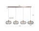 designline »Jackson« Hängelampe 4 Schirme