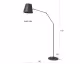 designline »Lada« Stehlampe