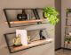 designline »Lean« Wandregal 3er-Set