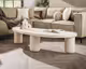 designline »Marble« Couchtisch Kieselstein Dreieck