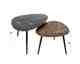 designline »Patina Metal« Couchtisch 2er-Set dreieckig