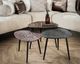 designline »Patina Metal« Couchtisch 3er-Set dreieckig