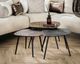 designline »Patina Metal« Couchtisch 3er-Set viereckig