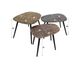 designline »Patina Metal« Couchtisch 3er-Set viereckig