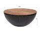 designline »Raft« Robustes Hartholz Couchtisch