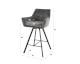 designline »Raster« Barstuhl Velvet