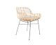 designline Rattan-Stuhl Tiger mit Armlehne