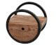 designline »Runde« Massivholz Wandregal mit Schublade