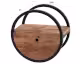 designline »Runde« Massivholz Wandregal mit Schublade