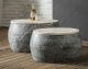 designline »Salles« Massivholz Couchtisch 2er-Set