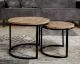 designline »Tamez« Massivholz Beistelltisch 2er-Set