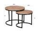designline »Tamez« Massivholz Beistelltisch 2er-Set