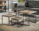 designline »Teca« Teakholz Couchtisch 4er-Set