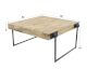 designline »Teca« Teakholz Couchtisch