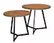 designline »Verdi« Massivholz Beistelltisch im 2er-Set