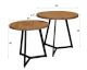 designline »Verdi« Massivholz Beistelltisch im 2er-Set