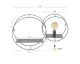 designline »circular« Wandregal L