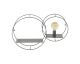 designline »circular« Wandregal L