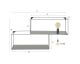designline »cubic« Wandregal L