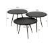designline »metallic« Couchtisch 3er-Set