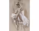 die Faktorei »Ballerina sitzend« Wandbild