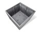 fleur ami »Division Lite« Outdoor Pflanzkasten Quadratisch concrete stone grey