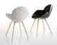 infiniti »COOKIE« Wooden Legs Design-Stuhl