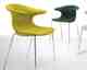 infiniti »LOOP« 4 Legs gepolstert Designer-Stuhl