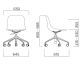infiniti »PURE LOOP MONO« 5 Star Updown Designer-Stuhl