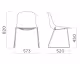 infiniti »PURE LOOP MONO« Sled Designer-Stuhl