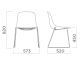 infiniti »PURE LOOP MONO« Sled Designer-Stuhl