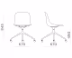 infiniti »PURE LOOP MONO« Swivel mit Rollen Designer-Stuhl