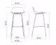 infiniti »PURE LOOP« Mini Design-Barhocker