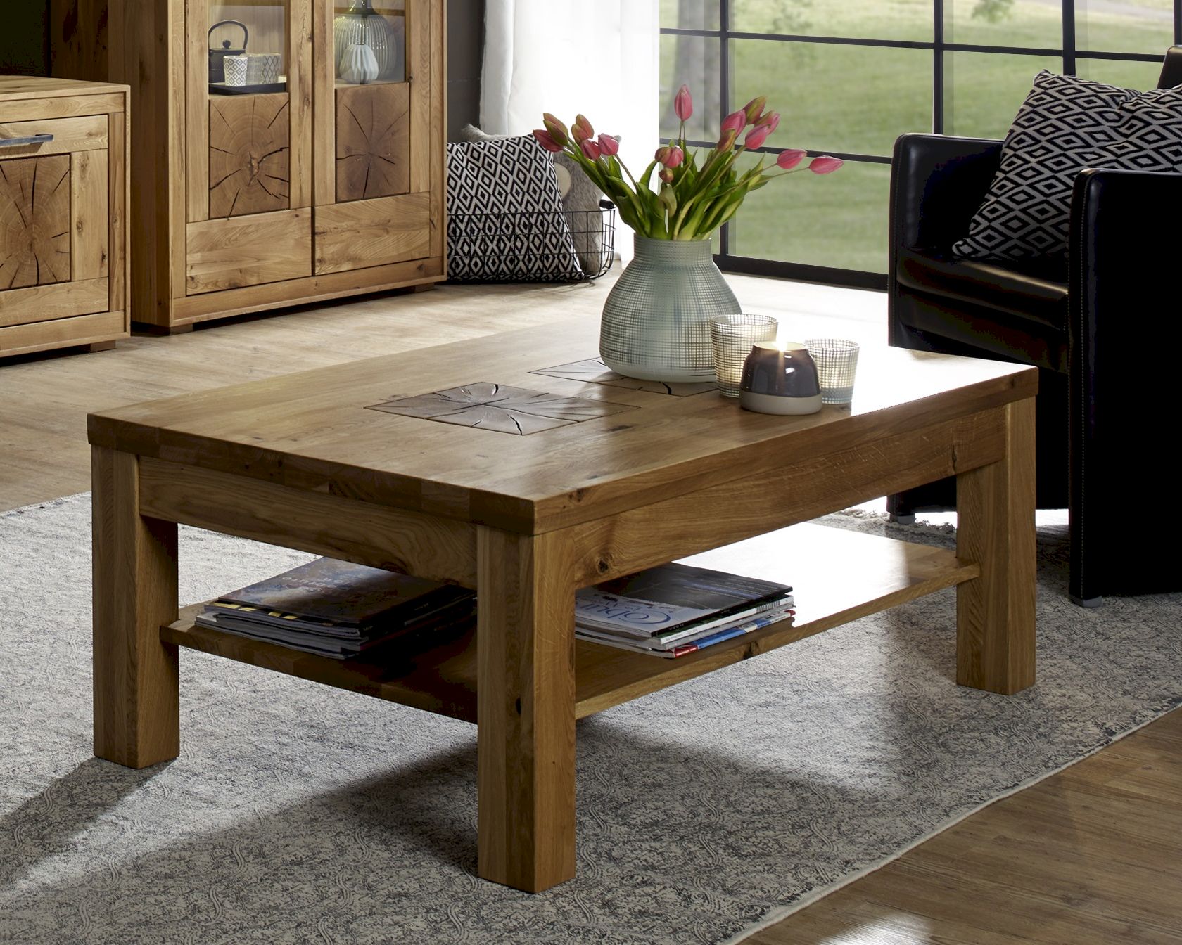 3S Frankenmöbel »Albero« Massivholz Couchtisch WZ-0315 / Wildeiche / groß